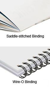 Booklet Printing - Saddle Stitch or Wire-O Binding - Free Shipping ...