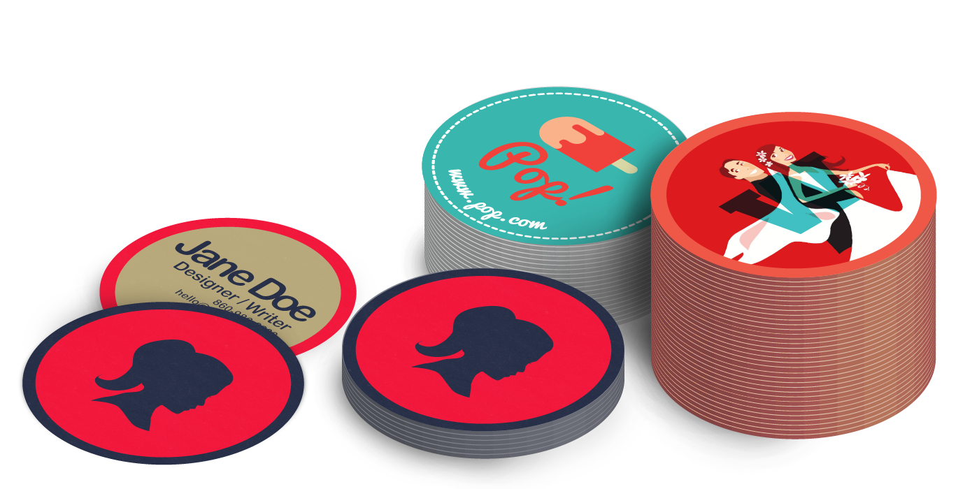 round business cards